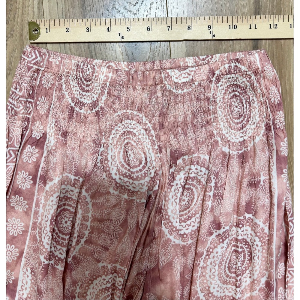Lotus and Luna Harem Pants Women's Pink Blue Tie Dye Mandala Boho Bundle/2 READ - Picture 5 of 12
